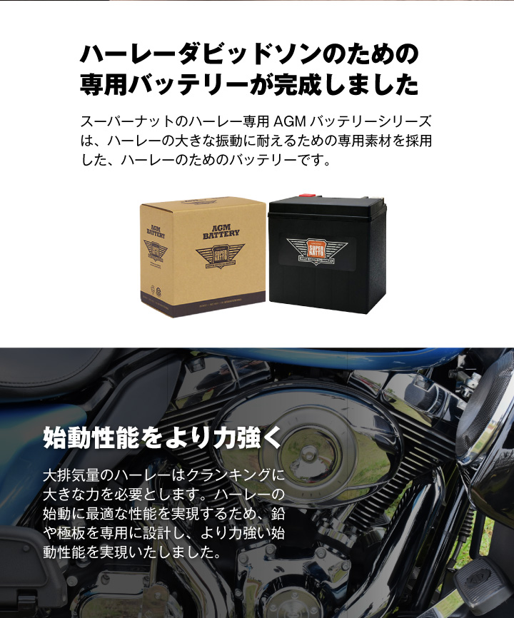 17857円 【安心発送】 Twin Power ハーレーバッテリー ハーレー