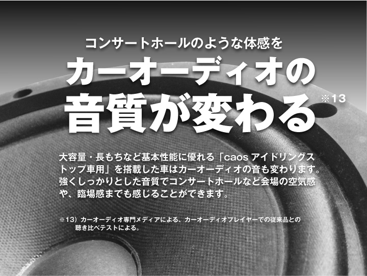 カーオーディオの音質が変わる
