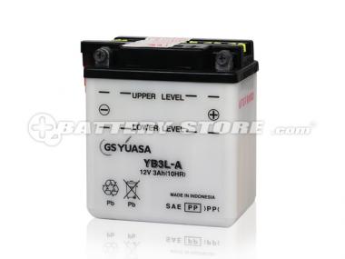 【液入れ済】GS YUASA (ジーエスユアサ) YB3L-A【メーカー取り寄せ1〜2営業日出荷】【欠品時はご連絡いたします】