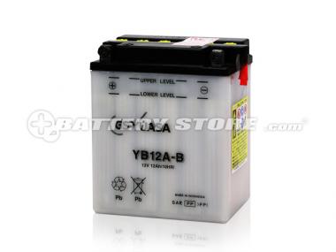 【液入れ済】GS YUASA (ジーエスユアサ) YB12A-B【メーカー取り寄せ1〜2営業日出荷】【欠品時はご連絡いたします】