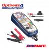 TECMATE OptiMate4 Quad Program(TM-637) 12V/12.8V 2A出力 バッテリー充電器 鉛蓄電池・リン酸鉄リチウム電池両用充電器 ケーブル付属 テックメイト